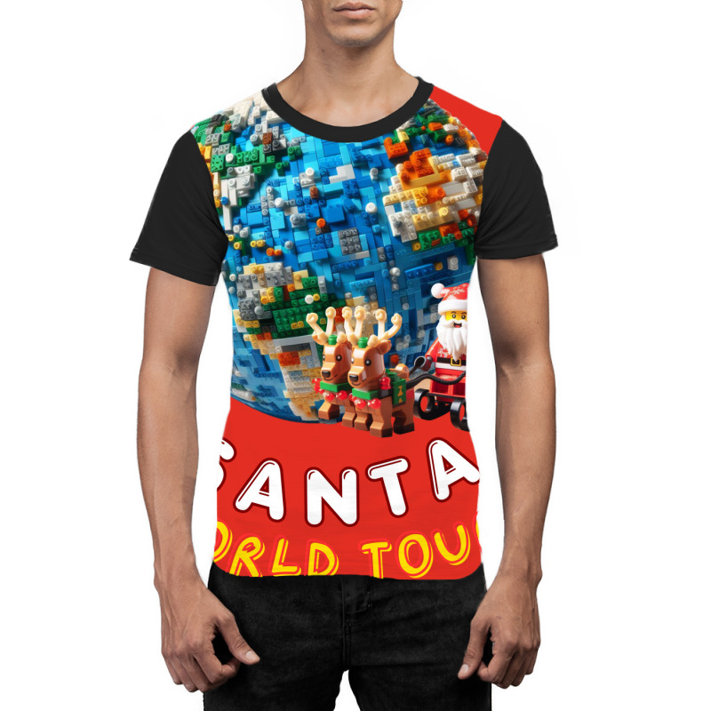 Santa World Tour Graphic T-shirt | Artistshot