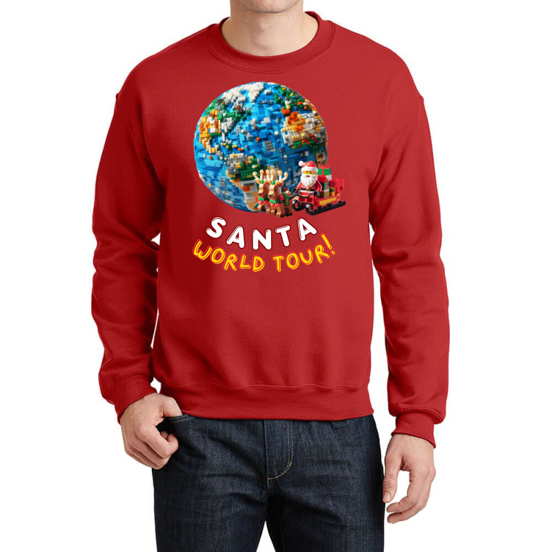 Santa World Tour Crewneck Sweatshirt | Artistshot