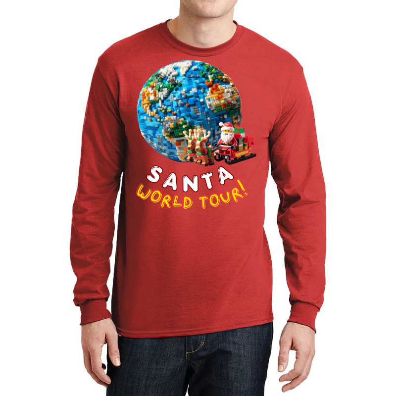 Santa World Tour Long Sleeve Shirts | Artistshot