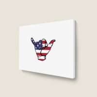 American Flag Landscape Canvas Print | Artistshot