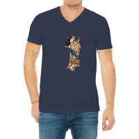 A Papillon Mix Breed Dog Begg V-neck Tee | Artistshot