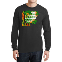 Arkansas Map St Patricks Day Long Sleeve Shirts | Artistshot