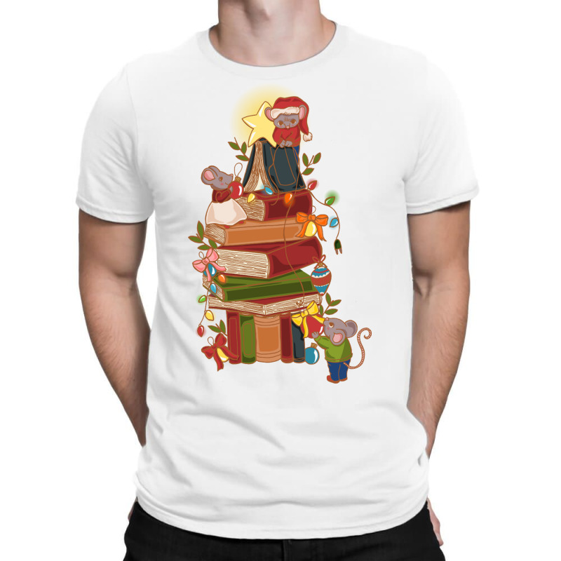 Christmas And Books T-shirt | Artistshot