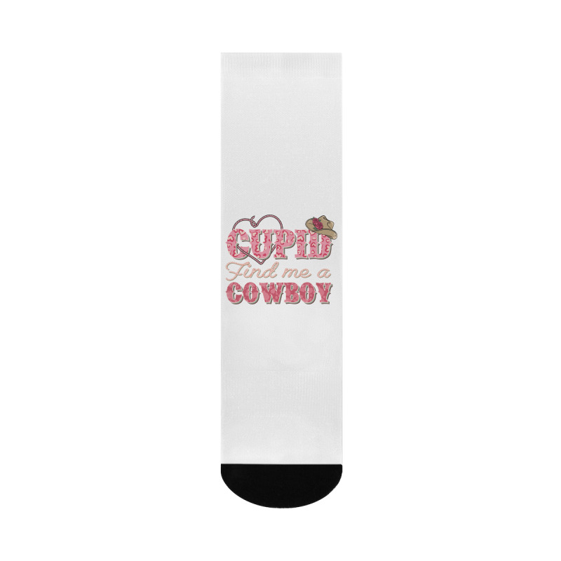 Cupid Find Me A Cowboy Sublimation Crew Socks | Artistshot