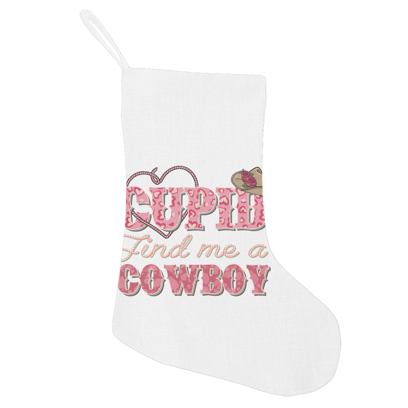 Cupid Find Me A Cowboy Sublimation Holiday Stocking | Artistshot