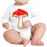 Dripping Toadstool For Psychedelic Art Fan Long Sleeve Baby Bodysuit | Artistshot