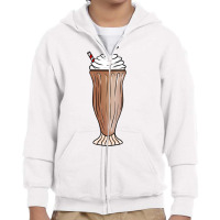 Chocolate Milkshake For Chocolate Milk Lover Youth Zipper Hoodie | Artistshot