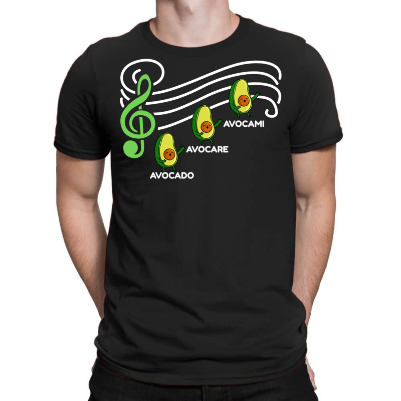 Avocado Music Notes For Classical Music Lover T-Shirt by queerappear | Artistshot