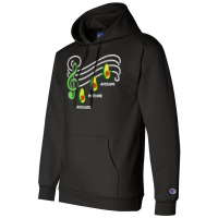 Avocado Music Notes For Classical Music Lover Champion Hoodie | Artistshot