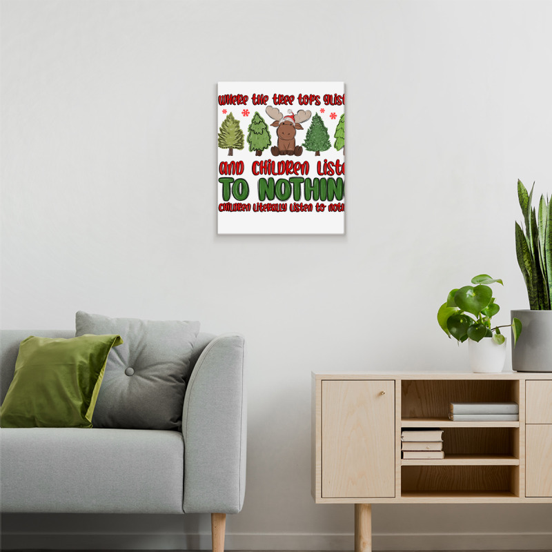 Where The Tree Tops Glisten Metal Print Vertical | Artistshot