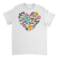 Vanilla Eggs Sugar Cocoa And Kitchen Heart Classic T-shirt | Artistshot