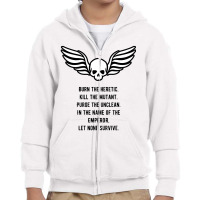 Let None Survive Wargaming Meme Youth Zipper Hoodie | Artistshot