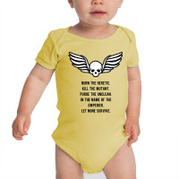 Let None Survive Wargaming Meme Baby Bodysuit | Artistshot