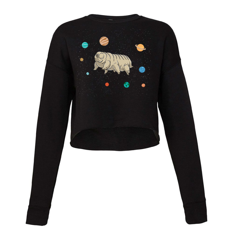 Tardigrade In Space For Tardigrade Lover Posters A Cropped Sweater by queerappear | Artistshot