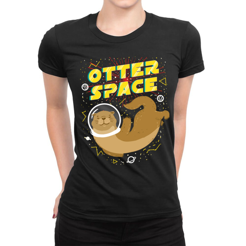 Otter Space For Otter Lover Ladies Fitted T-Shirt by queerappear | Artistshot