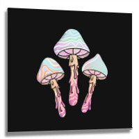 Pastel Goth Dripping Mushrooms For Pastel Goth Metal Print Square | Artistshot