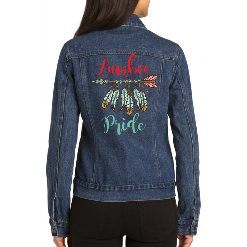 Lumbee Pride For Native American Ladies Denim Jacket by queerappear | Artistshot