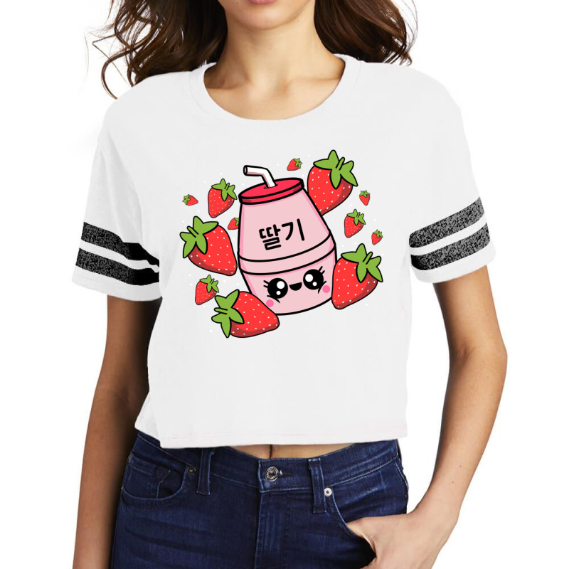 Kawaii Japanese Strawberry Milk For Kawaii Art Lov Scorecard Crop Tee by queerappear | Artistshot