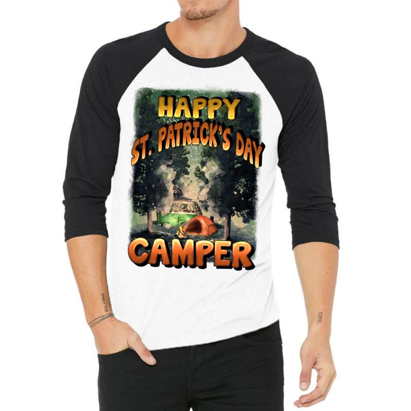 Happy St Patrick's Day Camper 3/4 Sleeve Shirt | Artistshot