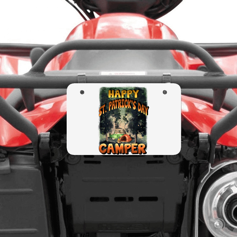 Happy St Patrick's Day Camper Atv License Plate | Artistshot