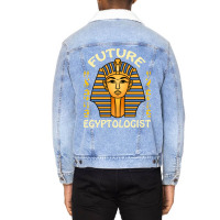 Future Egyptologist For Archaeology Lover Unisex Sherpa-lined Denim Jacket | Artistshot