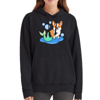 Corgi Mermaid For Corgi Lover Vintage Hoodie | Artistshot