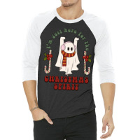 I'm Just Here For The Christmas Spirit 3/4 Sleeve Shirt | Artistshot