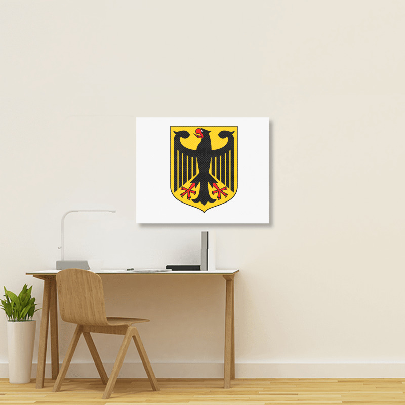 Country Flag And Emblem - Germany Landscape Canvas Print | Artistshot