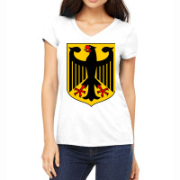 Country Flag And Emblem - Germany Women's V-neck T-shirt | Artistshot