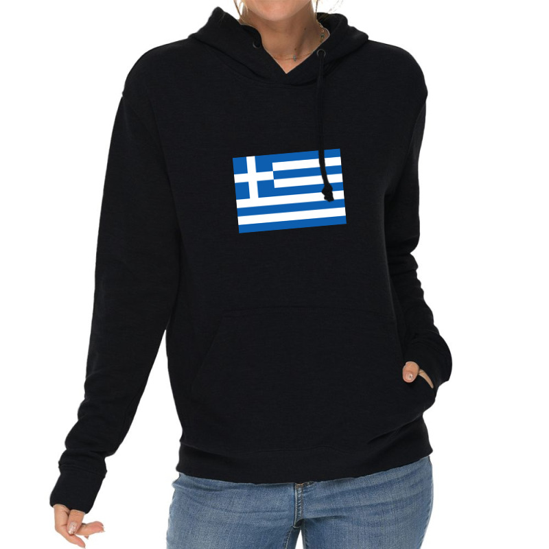 Country Flag And Emblem - Greece Lightweight Hoodie | Artistshot