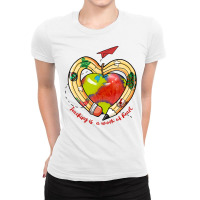 Teaching Is A Work Of Heart Sublimatio Ladies Fitted T-shirt | Artistshot