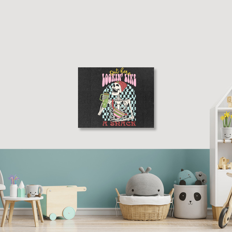 Out Here Lookin' Like A Snack Sublimat Landscape Canvas Print | Artistshot