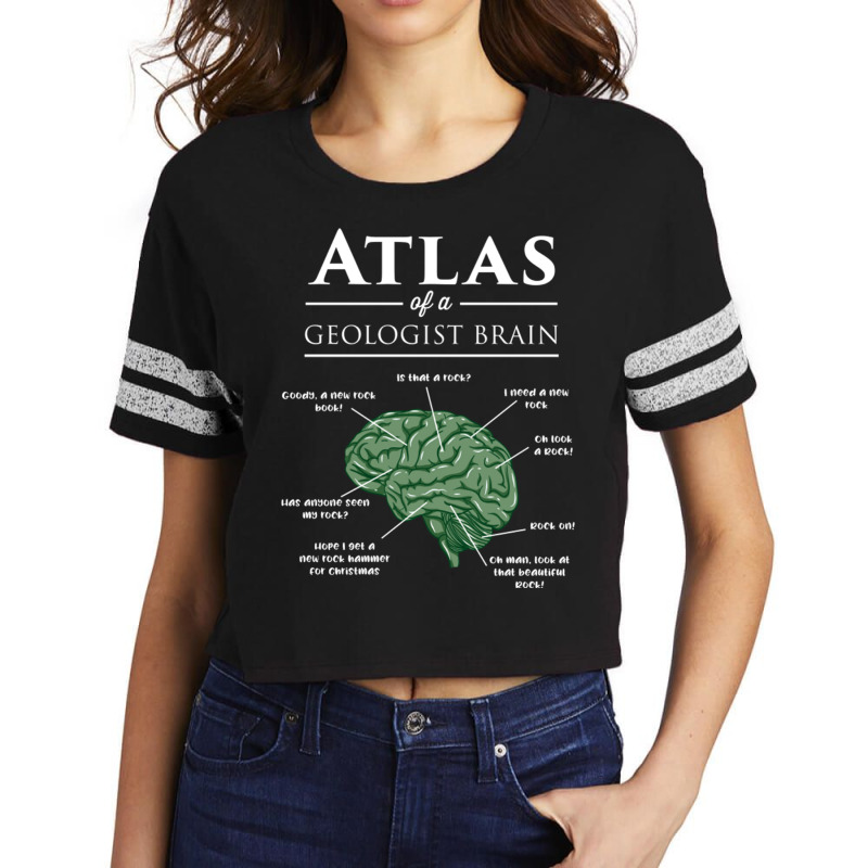 Atlas Of A Geologist Brain For Geology Lover Scorecard Crop Tee by queerappear | Artistshot