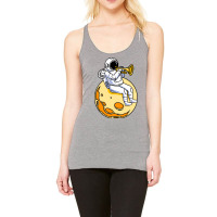 Astronaut Playing Trumpet For Trumpet Player Racerback Tank | Artistshot