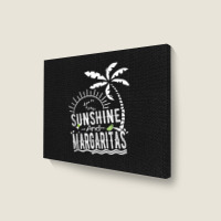 Sunshine And Margaritas Summer Vacation Landscape Canvas Print | Artistshot