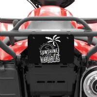 Sunshine And Margaritas Summer Vacation Atv License Plate | Artistshot