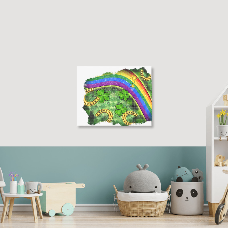 St. Patrick's Day Patch Landscape Canvas Print | Artistshot