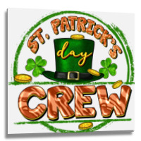 St. Patrick's Day Crew Metal Print Square | Artistshot