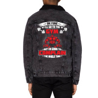 Ok Fine Gym Nation Unisex Sherpa-lined Denim Jacket | Artistshot