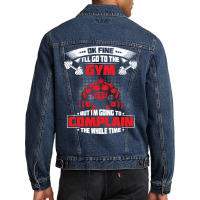 Ok Fine Gym Nation Men Denim Jacket | Artistshot