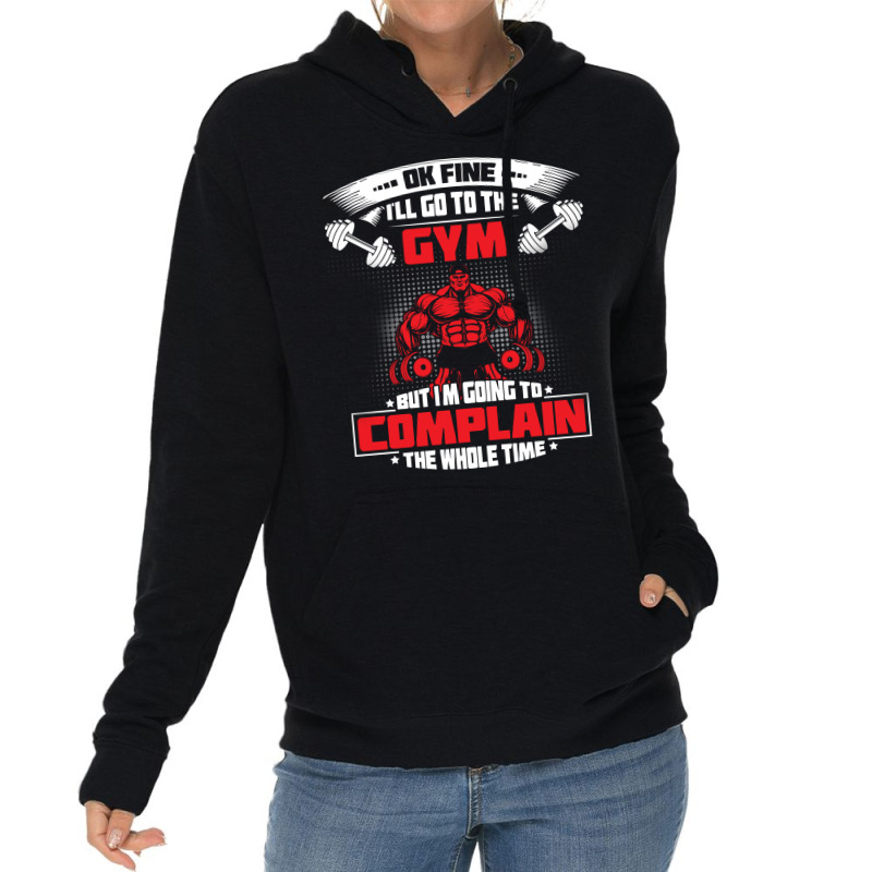 Ok Fine Gym Nation Lightweight Hoodie | Artistshot