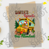 Santa's Favorite Bus Attendant Dtf Transfer | Artistshot