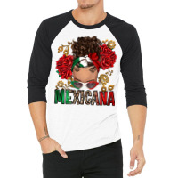 Mexicana Latina Messy Bun 3/4 Sleeve Shirt | Artistshot