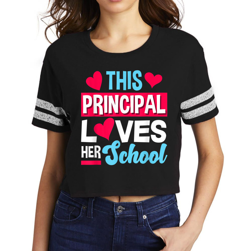 This Principal Loves Her School Teacher Scorecard Crop Tee by YenNgoc | Artistshot