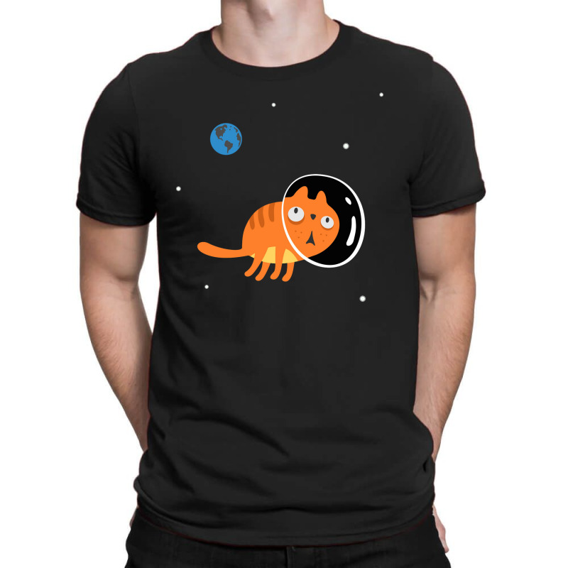 Space Cat, Universe, Kitten, Halloween,nying, Retro, Funny Cat T-Shirt by Johnsonh | Artistshot