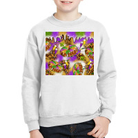 Mardi Gras With King Cake Youth Sweatshirt | Artistshot