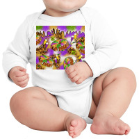 Mardi Gras With King Cake Long Sleeve Baby Bodysuit | Artistshot