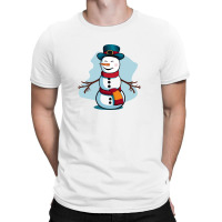 Happy Snowman T-shirt | Artistshot