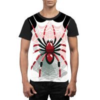 Red Wild Spider Object Graphic T-shirt | Artistshot