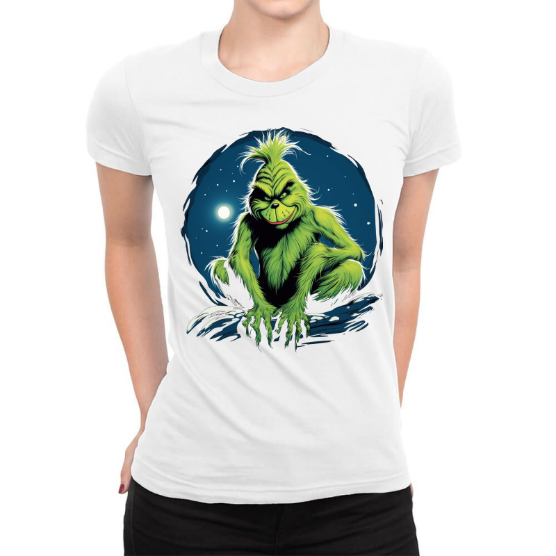 Grinch Ladies Fitted T-Shirt by Unal Design | Artistshot